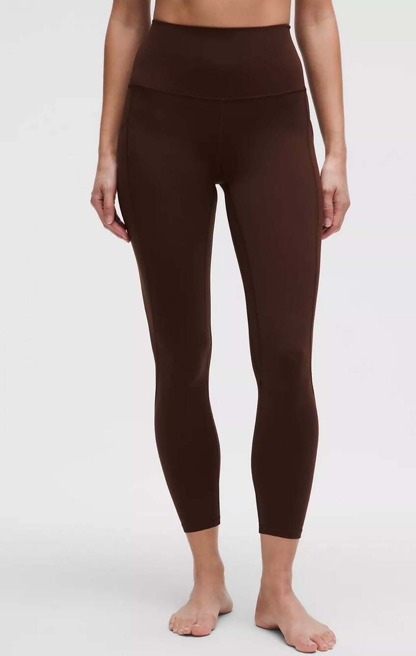 Lululemon Wunder Under SmoothCover High-Rise Tight Size 6 Brown